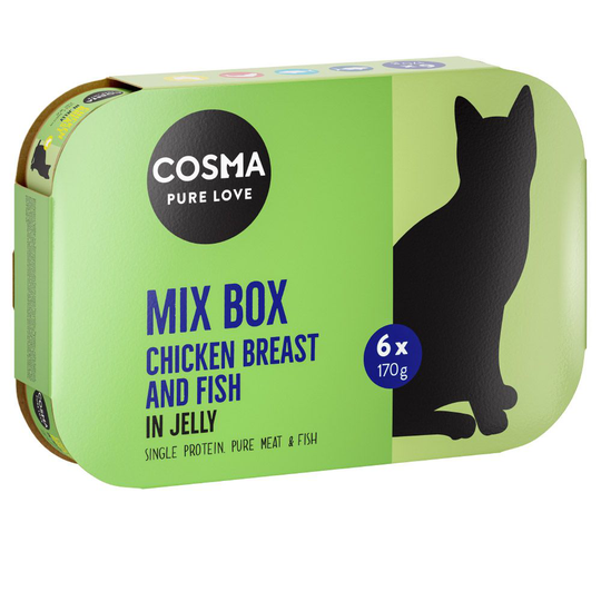 Cosma Original i gelé 6 x 170 g Blandpack 4 sorter