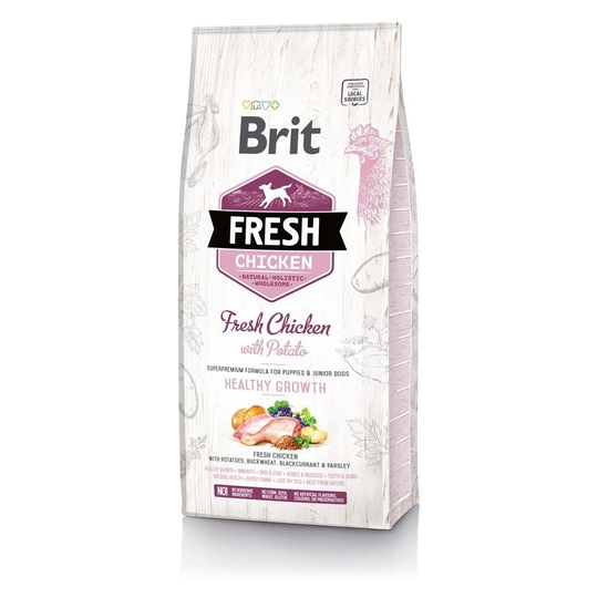 Brit Fresh Chicken with Potato Puppy Healthy Growth (2,5 kg)