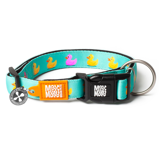 Max & Molly Ducklings Smart ID halsband - Stl. S: 28-45 cm halsomfång, B 15 mm
