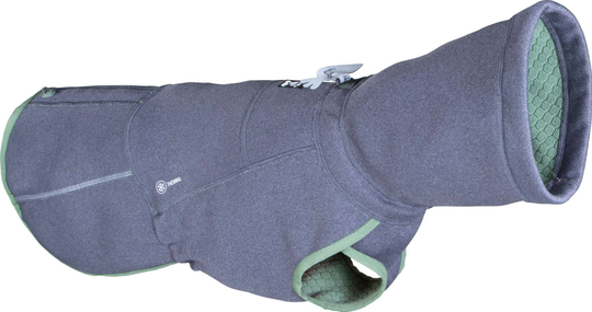 Hurtta Razzle-Dazzle Midlayer Vändbar Hundjacka Blackberry - Grå/Grön (25 cm)