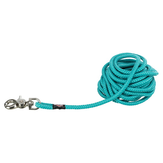 Trixie Trigger Snap Hook spårlina, ocean - Stl. S - L: 20 m lång, Ø 6 mm
