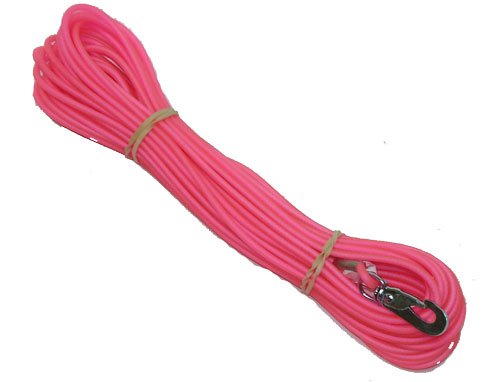 Bruks Gjuten Spårlina Biothane - Rosa (15 meter x 4 mm)