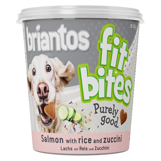 Briantos FitBites - Lax med ris och zucchini 150 g bägare
