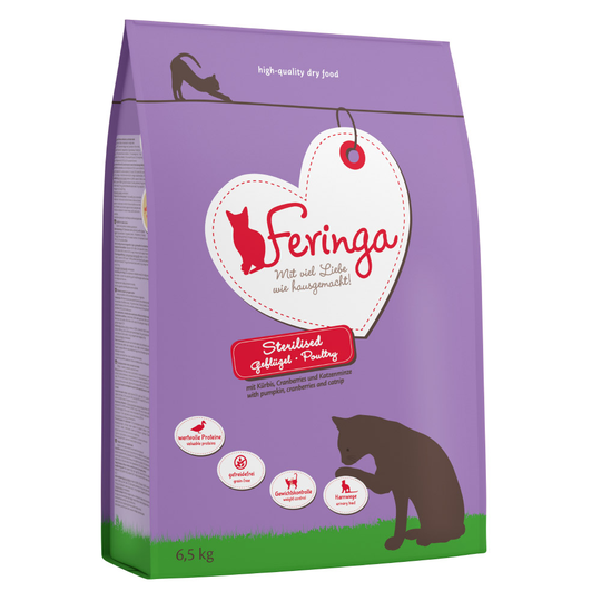 Ekonomipack: Feringa torrfoder 12 / 13 kg Adult Sterilised 13 kg (2 x 6,5 kg)